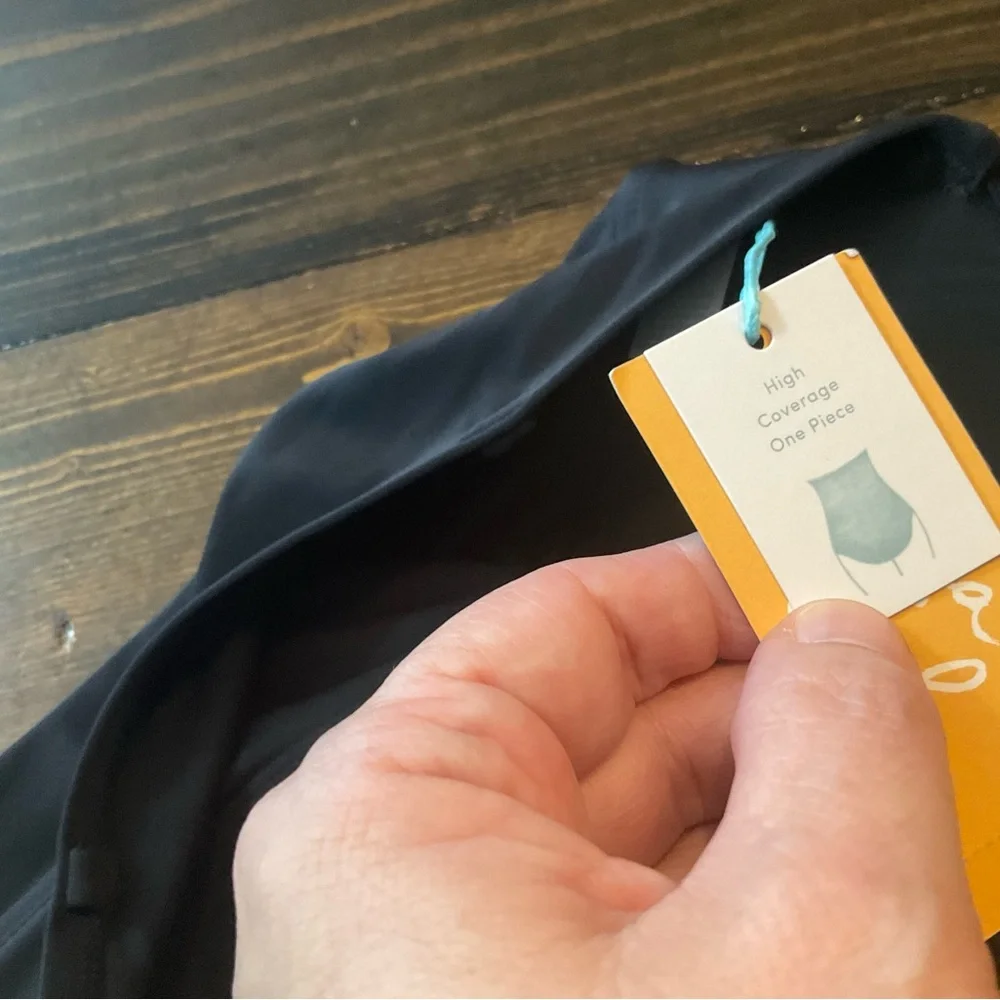 Kona Sol Elegant Black One-Piece Swimsuit - Picture 11 of 16